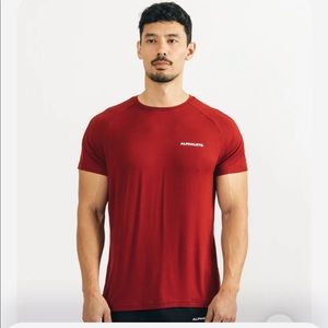 Alphalete Aspire Classic Tee M Red/Burgundy